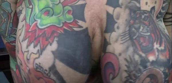  All body tattoos and great sex with big breasts